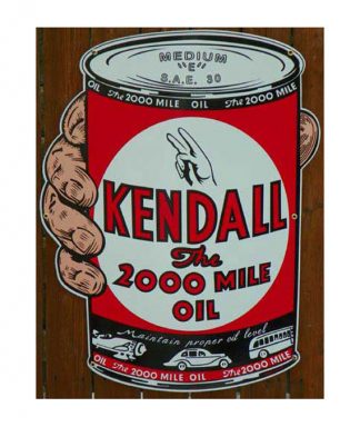 1940S-Style-KENDALL-1-QUART-MOTOR-OIL-CAN-IN-HAND-PORCELAIN-SIGN