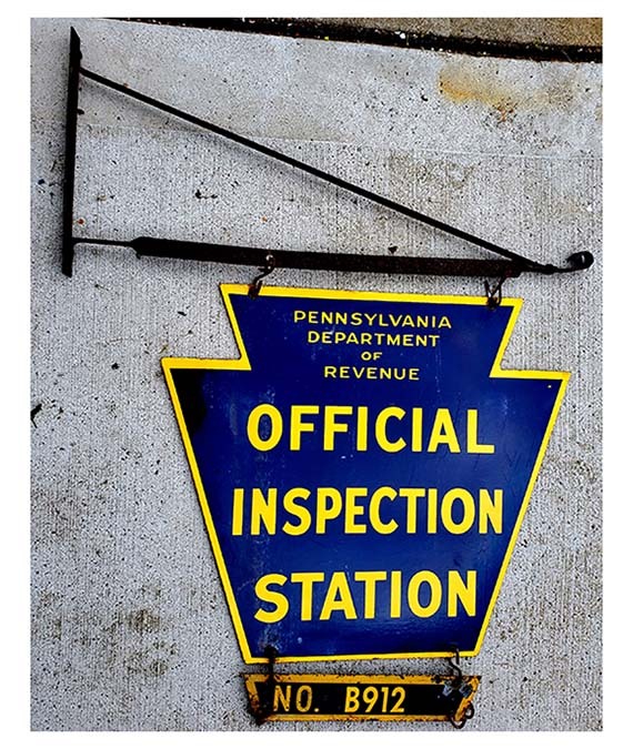 PA STATE INSPECTION SIGN