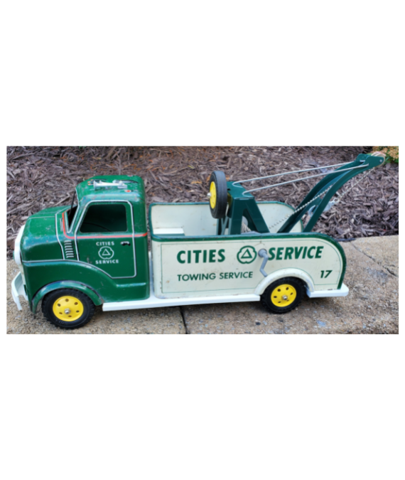 Sinclair Oil Gas Promo Ad Collector Toy Metal Pickup Truck Car Vintage LENGTH 7" 